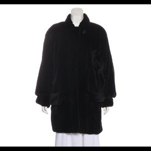 Black Sheared Mink Coat Anne Klein Couture